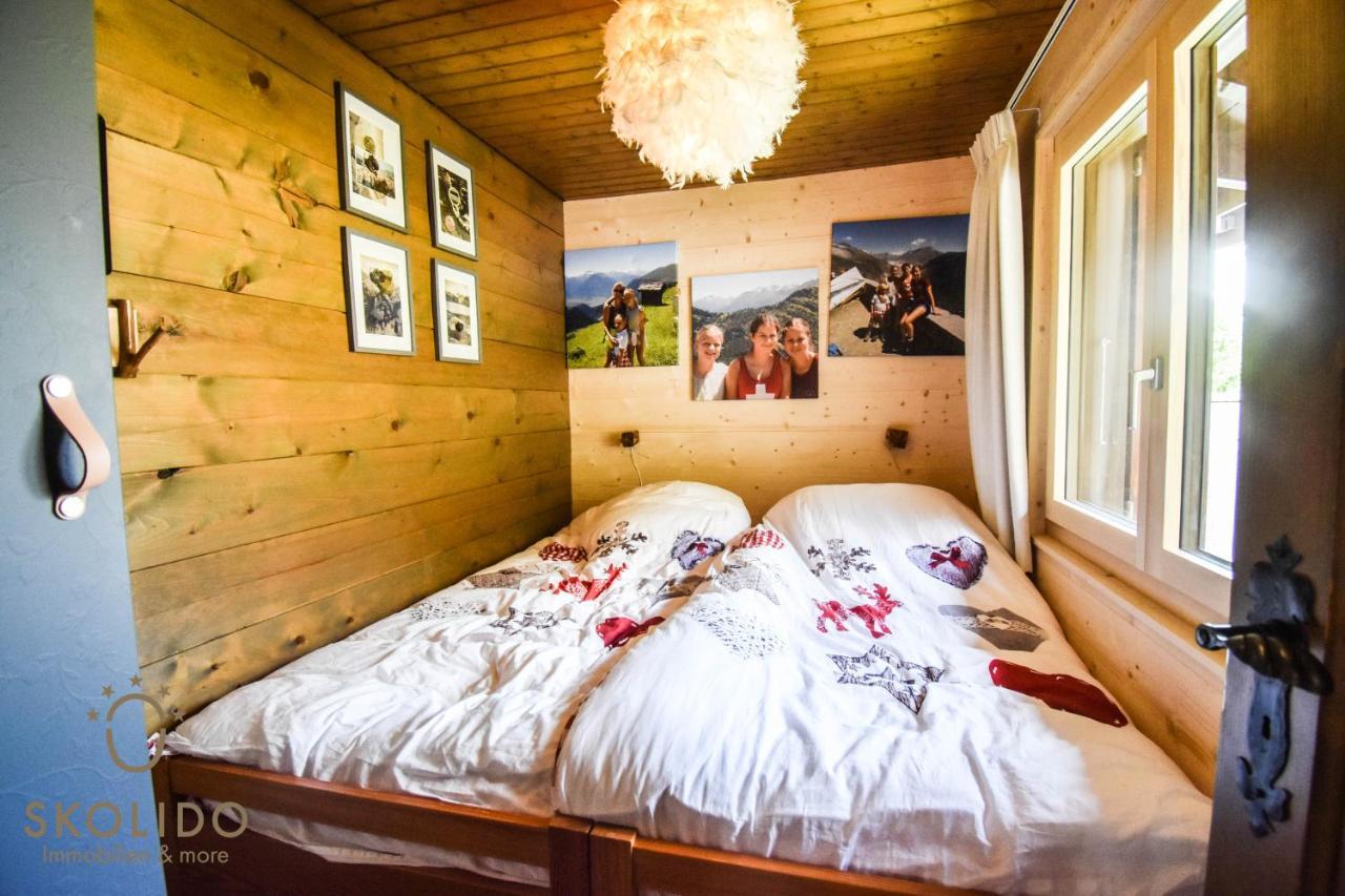 Tamalone hochklassig saniertes Chalet in Mörel Exteriör bild