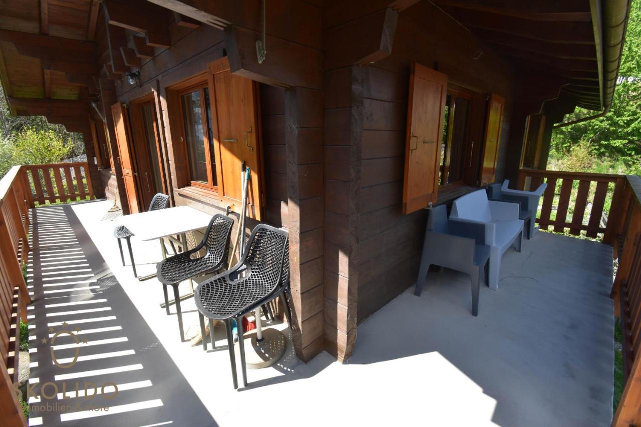 Tamalone hochklassig saniertes Chalet in Mörel Exteriör bild